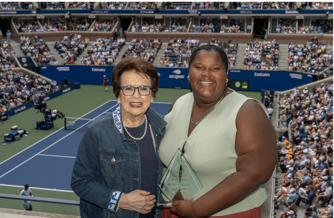 Billie Jean King and Rachel Thompson